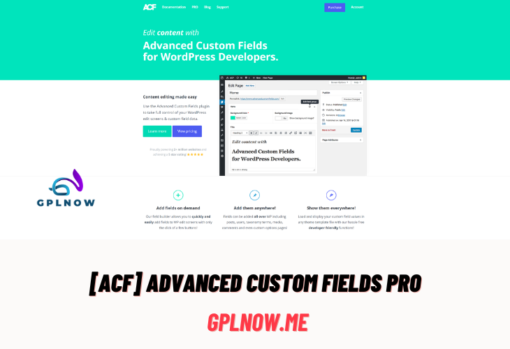 [ACF] Advanced Custom Fields Pro Plugin Free Download v6.2.6