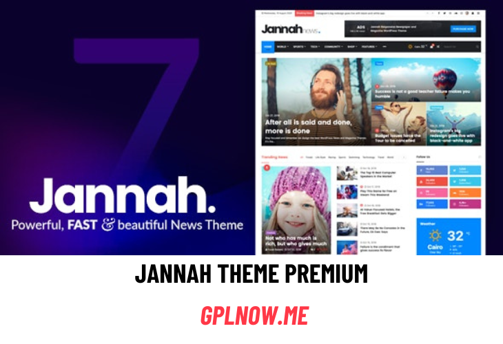 Free Download Jannah Theme Premium v7.1.1[Demo Templates]