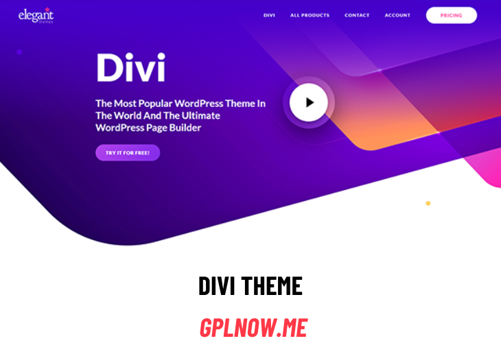 Free Download Divi Theme With Divi Theme API Key [v4.24.1]